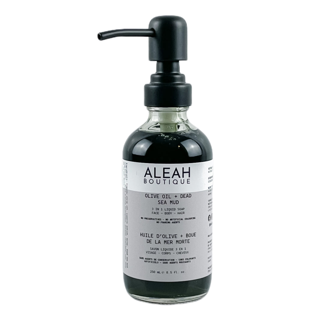 Olive Oil + Dead Sea Mud Liquid Soap - Aleah's Boutique