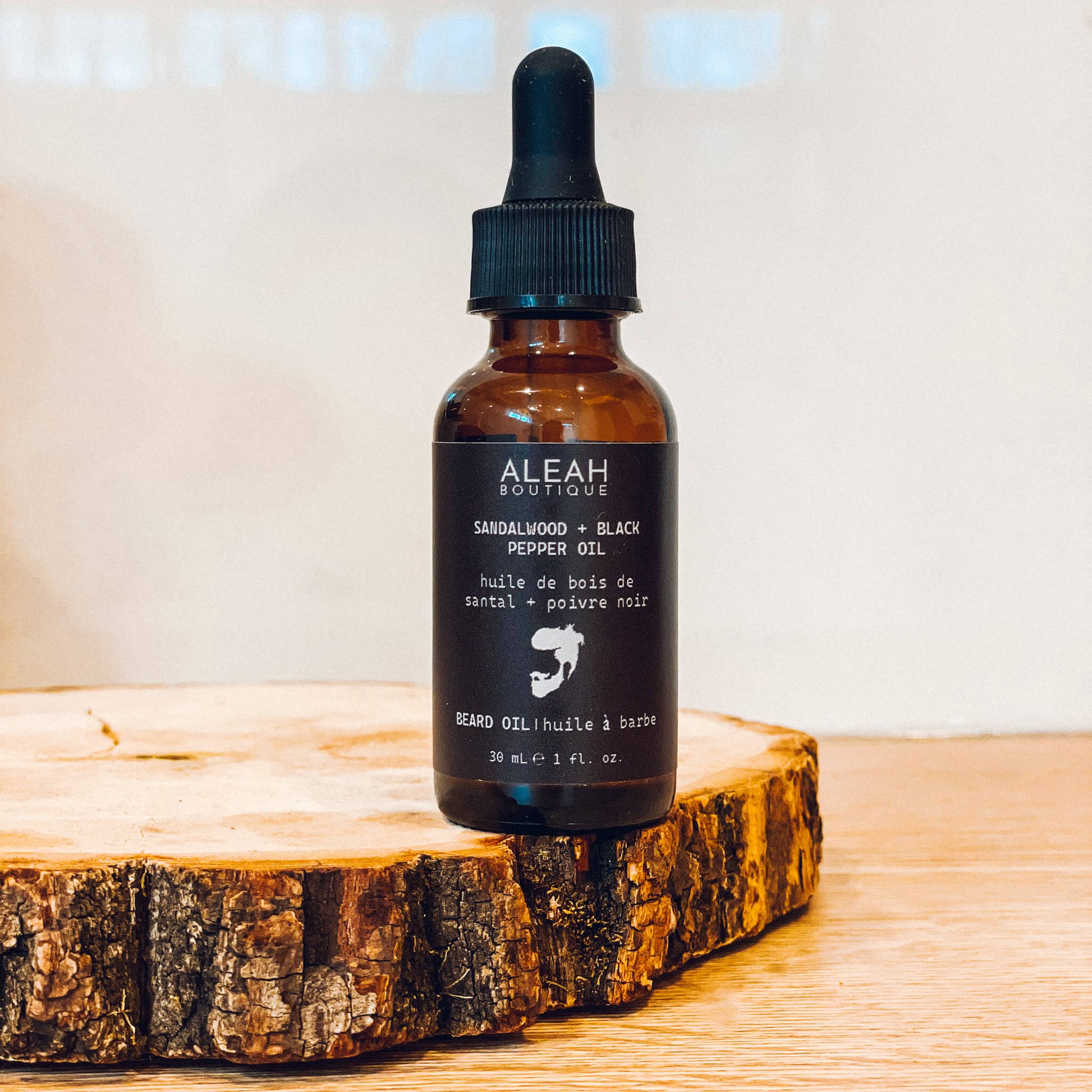 Beard Oil Sandalwood + Black Pepper - Aleah's Boutique