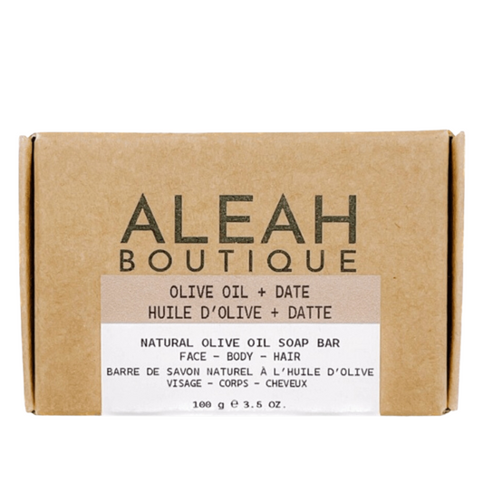 Olive Oil + Date Soap Bar - Aleah's Boutique