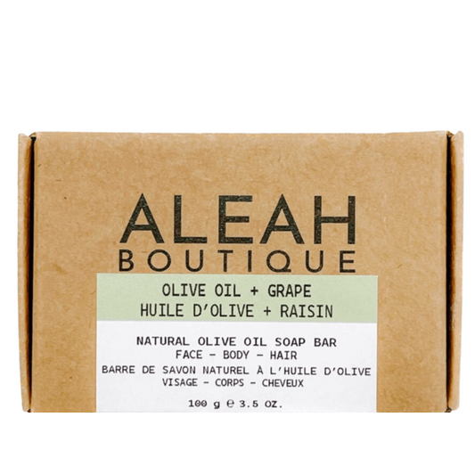Olive Oil + Grape Soap Bar - Aleah's Boutique