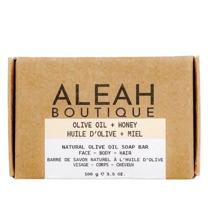 Olive Oil + Honey Soap Bar - Aleah's Boutique