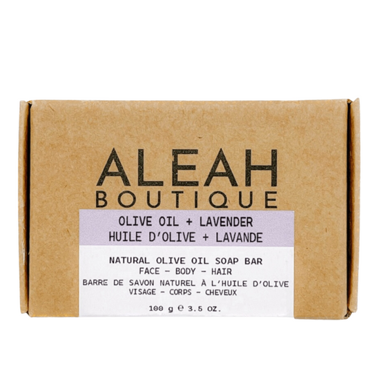 Olive Oil + Lavender Soap Bar - Aleah's Boutique