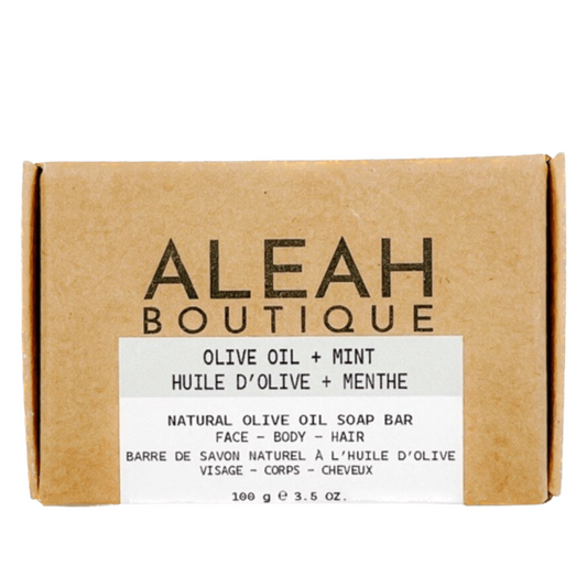 Olive Oil + Mint Soap Bar - Aleah's Boutique