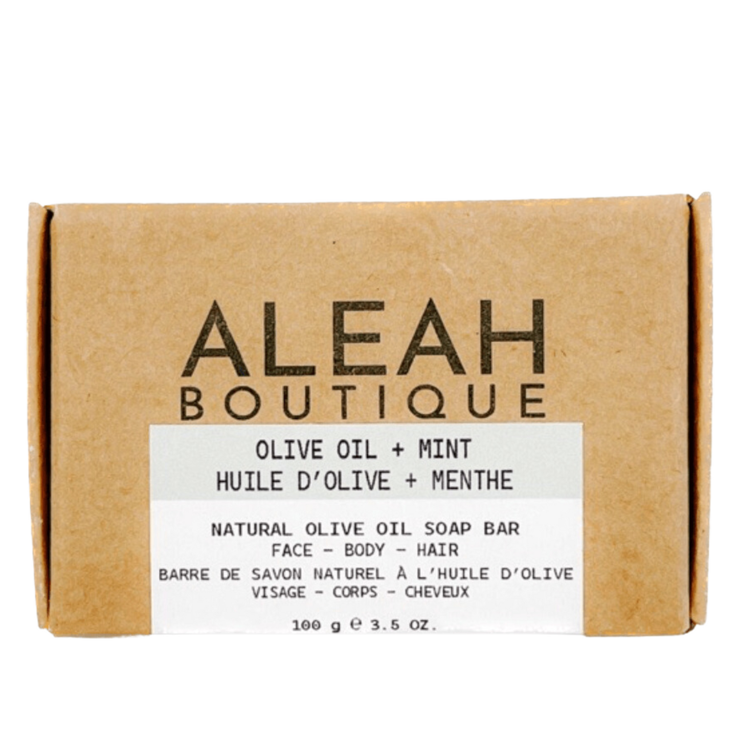 Olive Oil + Mint Soap Bar - Aleah's Boutique