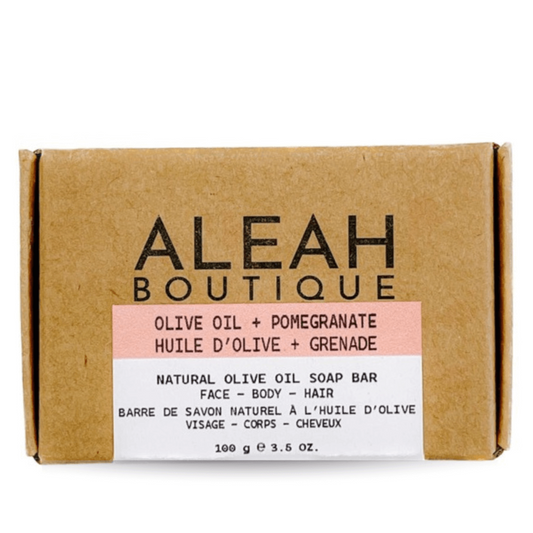 Olive Oil + Pomegranate Soap Bar - Aleah's Boutique