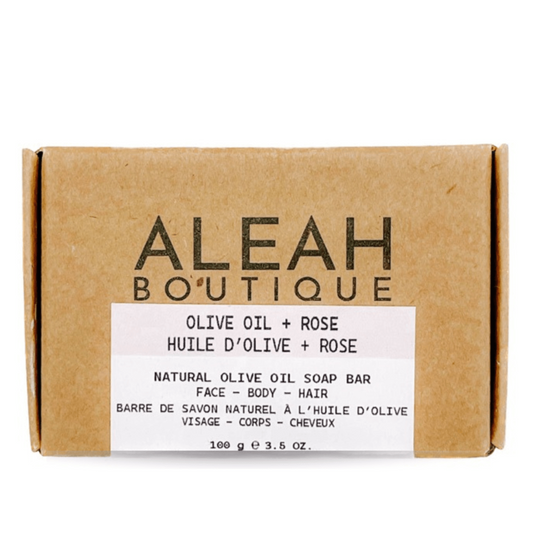 Olive Oil + Rose Soap Bar - Aleah's Boutique