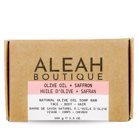 Olive Oil + Saffron Soap Bar - Aleah's Boutique