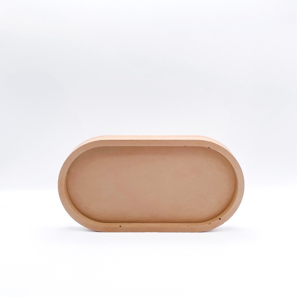 Oval Concrete Tray - Aleah's Boutique