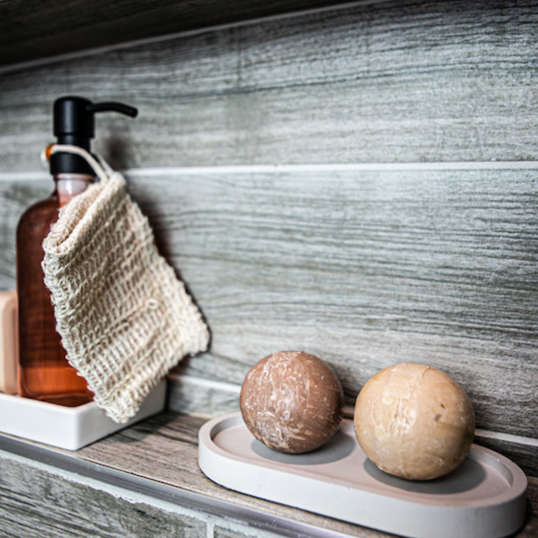 Oval Concrete Tray - Aleah's Boutique