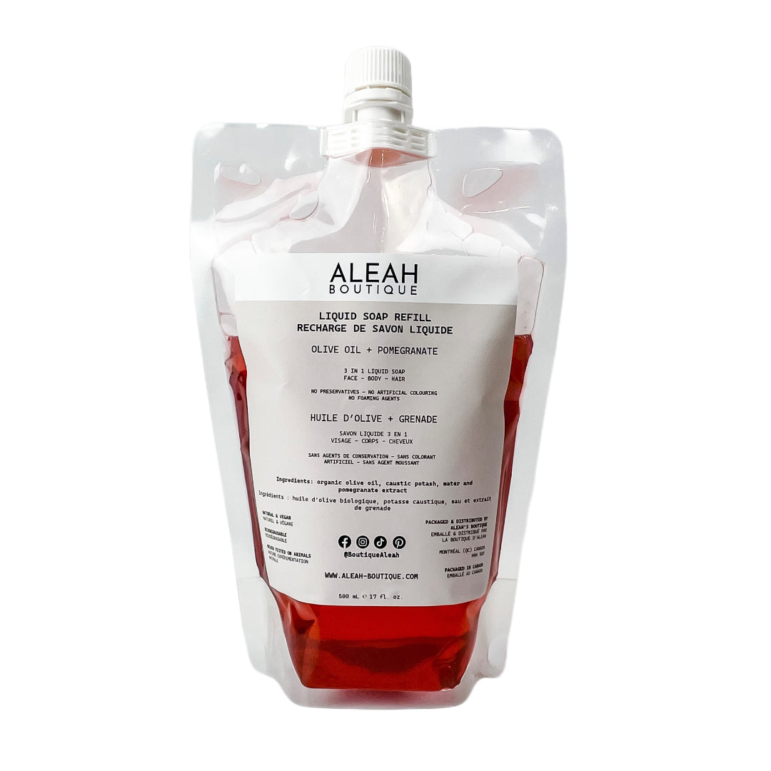 Pomegranate + Olive Oil Liquid Soap