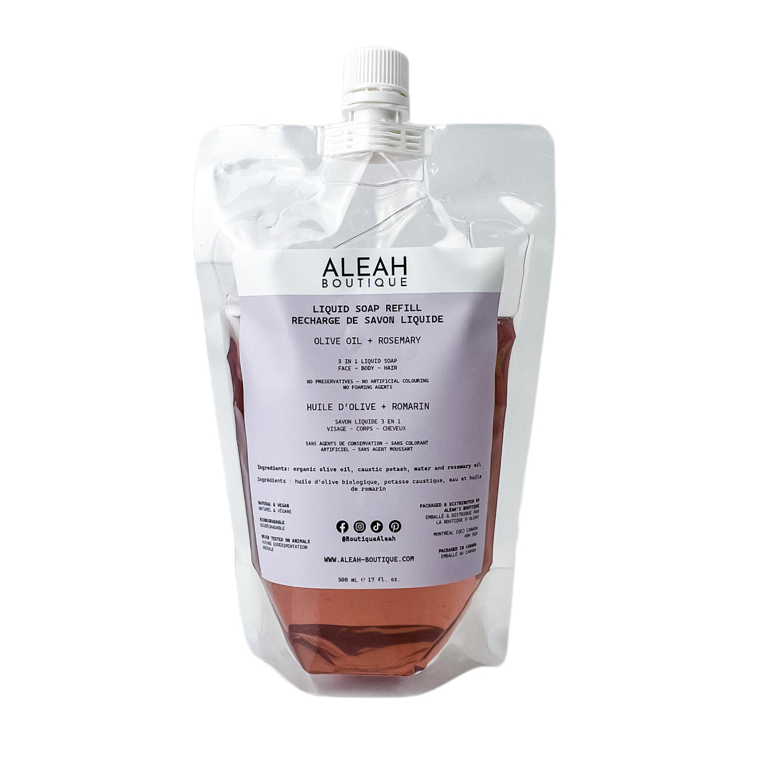 Rosemary + Olive Oil Liquid Soap