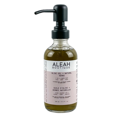 Olive Oil + Natural Herbs - Aleah's Boutique