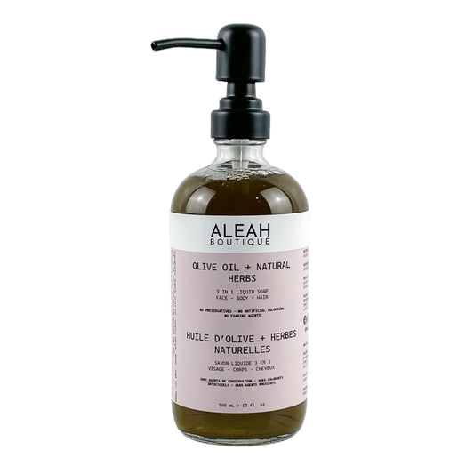 Olive Oil + Natural Herbs - Aleah's Boutique