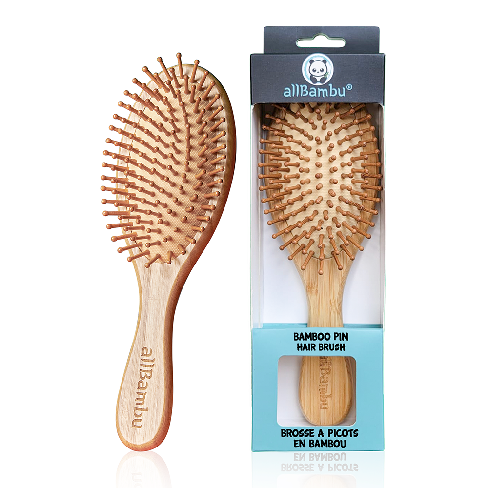 Bamboo Hairbrush - Aleah's Boutique